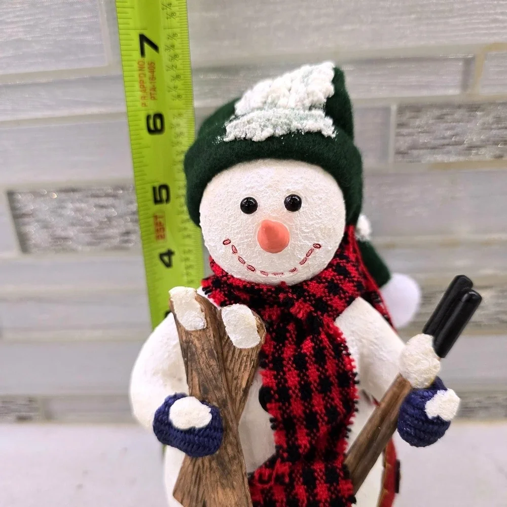 Vintage JCPenney Holiday Novelties Snowman Figurine Christmas Decor Boxed 7 Inch